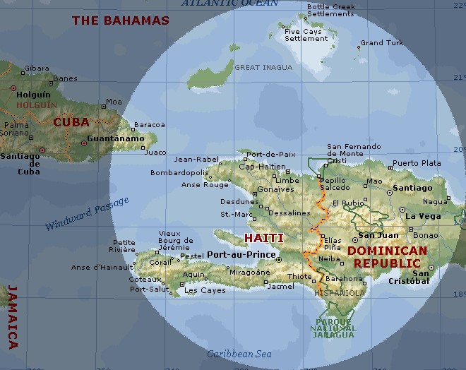 Cities Map of Haiti